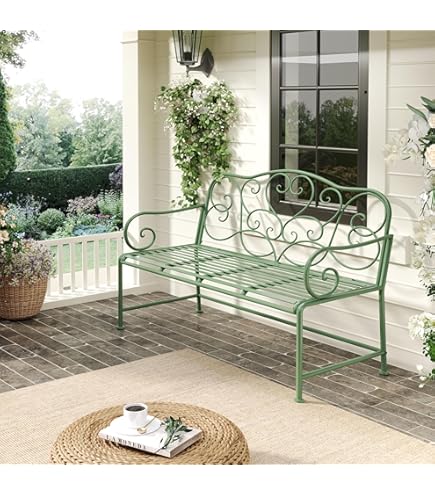 Amazon.com: Cape Craftsmen Evergreen Weatherproof Outdoor Bench